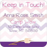 Camp Fire Purple Calling Card