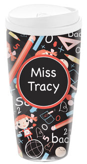 Back to School Acrylic Travel Cup