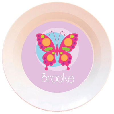 Pink Butterfly Bowl