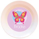 Pink Butterfly Plate