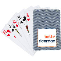 Chevron Navy Playing Cards