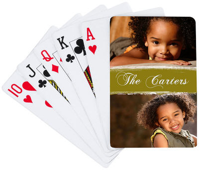 Joyful Olive Playing Cards