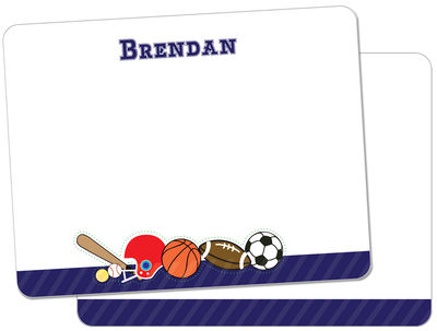 Sporty Stripe Flat Card