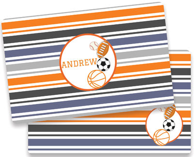 Stacked Sports Balls Placemat