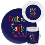 Cookies For Santa Plate Blue