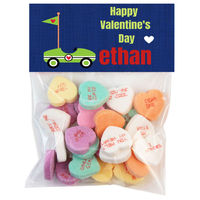 Race Car Valentine Candy Bag Toppers