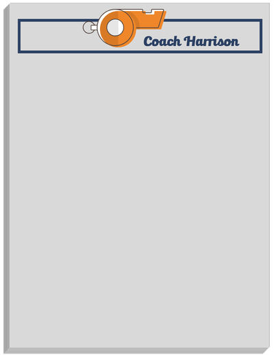 Coach Whistle Large Notepad