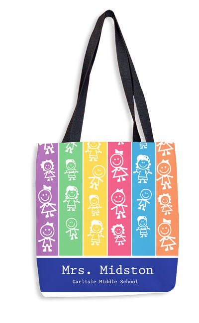 Colorful Kids Tote Bag