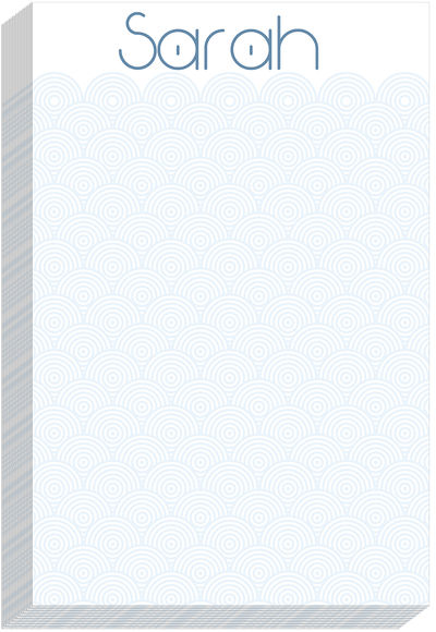 Scallop Blue Notepad