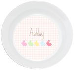 Bunny Line Pink Plate