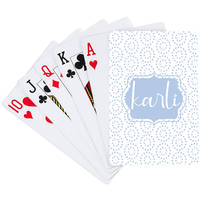 Dotted Circle Blue Playing Cards