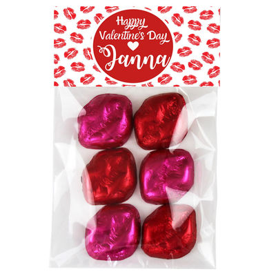 Kiss Kiss Valentine Candy Bag Toppers