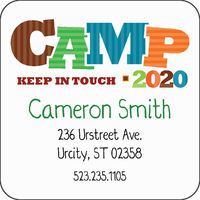 Camp Friends Blue Calling Card