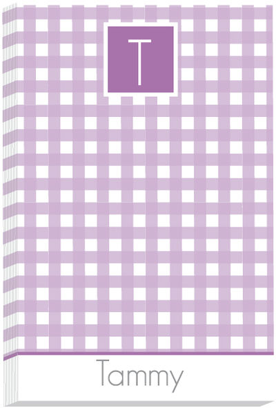 Purple Gingham Pad