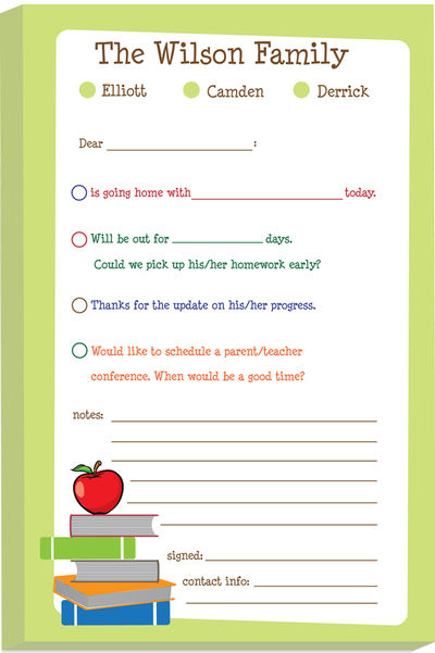 Red Apple Excuse Pad
