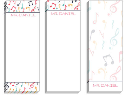 Musical Notes Skinny Pad Set