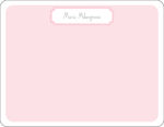 Pink Ornate Frame Note Card