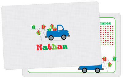 Gift Truck Dry Erase Placemat