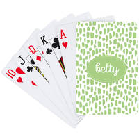 Cheetah Green Playing Cards
