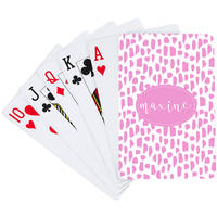 Cheetah Pink Playing Cards