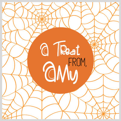 Spiderweb Orange Gift Stickers