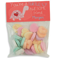 Turtle Love Valentines Candy Bag Toppers