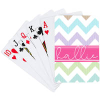 Faded Chevron Playing Cards
